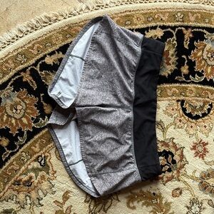 lululemon athletica Gray and Black Athletic Shorts